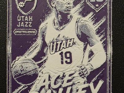 Custom 3D Printed Ace Bailey Utah Jazz Basketball Card Memorabilia Art