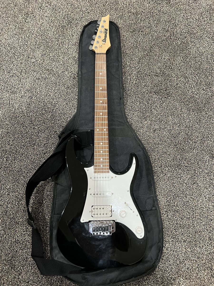 Ibanez GIO Electric Guitar – Black HSS w/ Gig Bag – Great Beginner Guitar