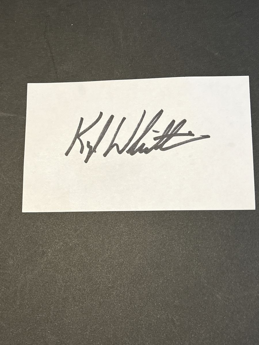 Kyle Whittingham Signed Index Card