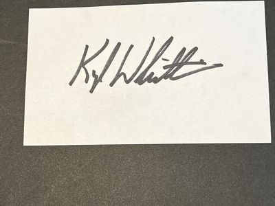 Kyle Whittingham Signed Index Card
