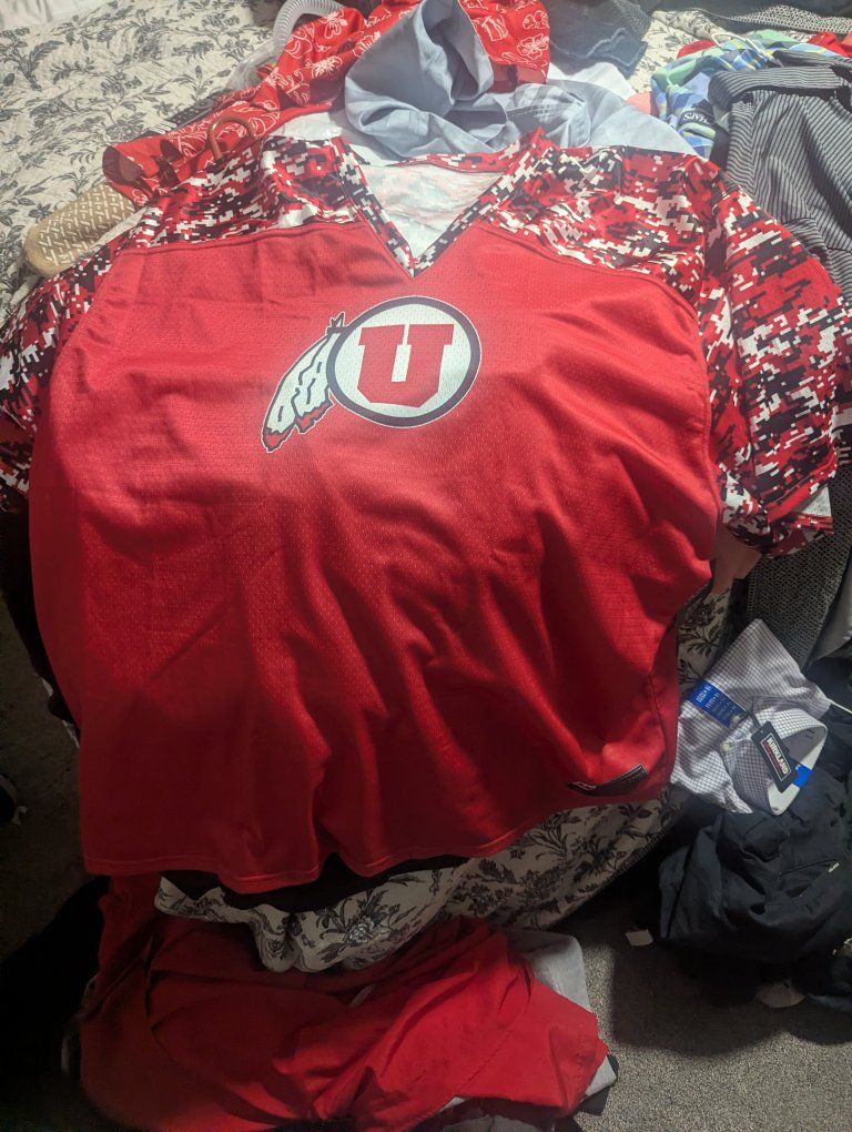 ProSphere University of Utah Utes NCAA Red Digital Camo Football Jersey Men's 4XL New with Tags