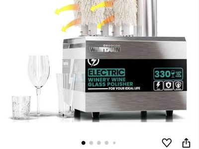 Wine glass polisher machine 5 brushes