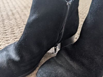 Born Black Suede Boot, Size 8
