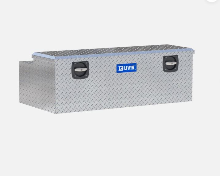 UWS Bright Aluminum Secure Lock 48  Under Tonneau Tool Box Chest Box Toolbox UWS  SLC-48