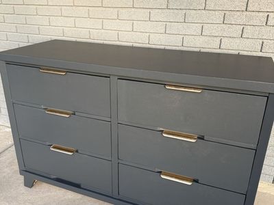 Wood 6 Drawer Dresser