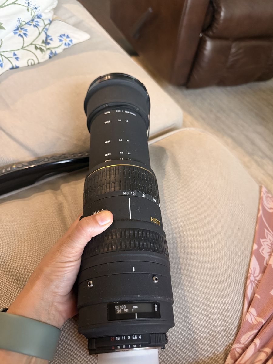 Sigma 50-500mm f/4-6.3 EX DG HSM Telephoto Zoom Lens for Nikon