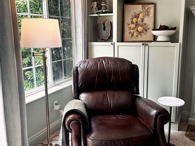 Genuine Leather Recliner Chair – soft chocolate brown