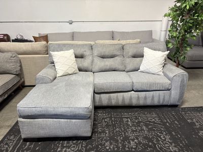 Light Blue Sectional (Can Deliver)