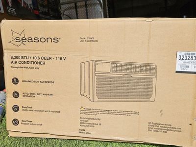 Seasons 8,300 BTU 115V Through-the-Wall Air Conditioner, Cool Only