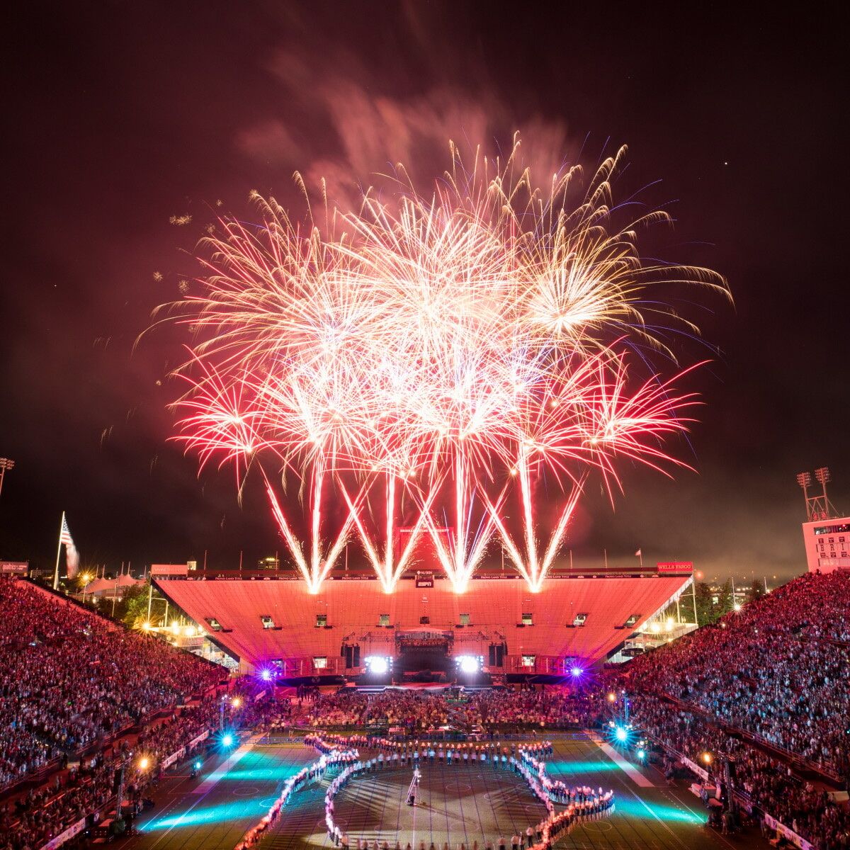 Stadium of Fire - 6 Tickets - Row 2 Lower Bowl - North Side Straight View of Stage and Fireworks