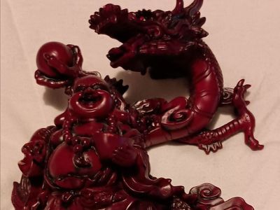 Dragon Budda Statue 10"