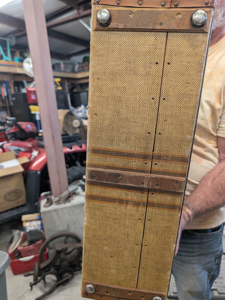 1940 or 50 picnic suitcase