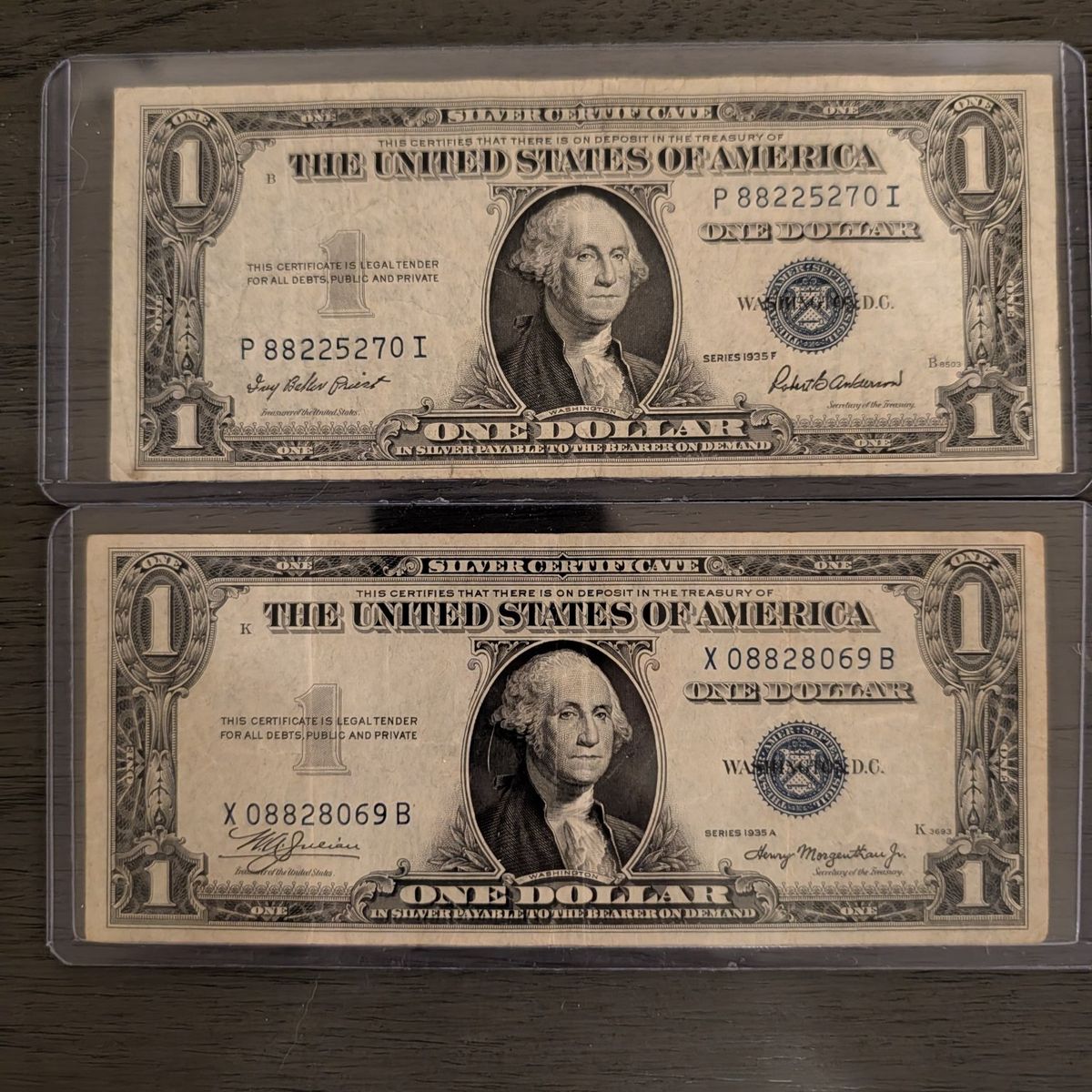 silver certificate $1 bills