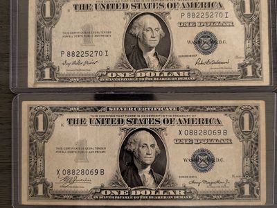 silver certificate $1 bills
