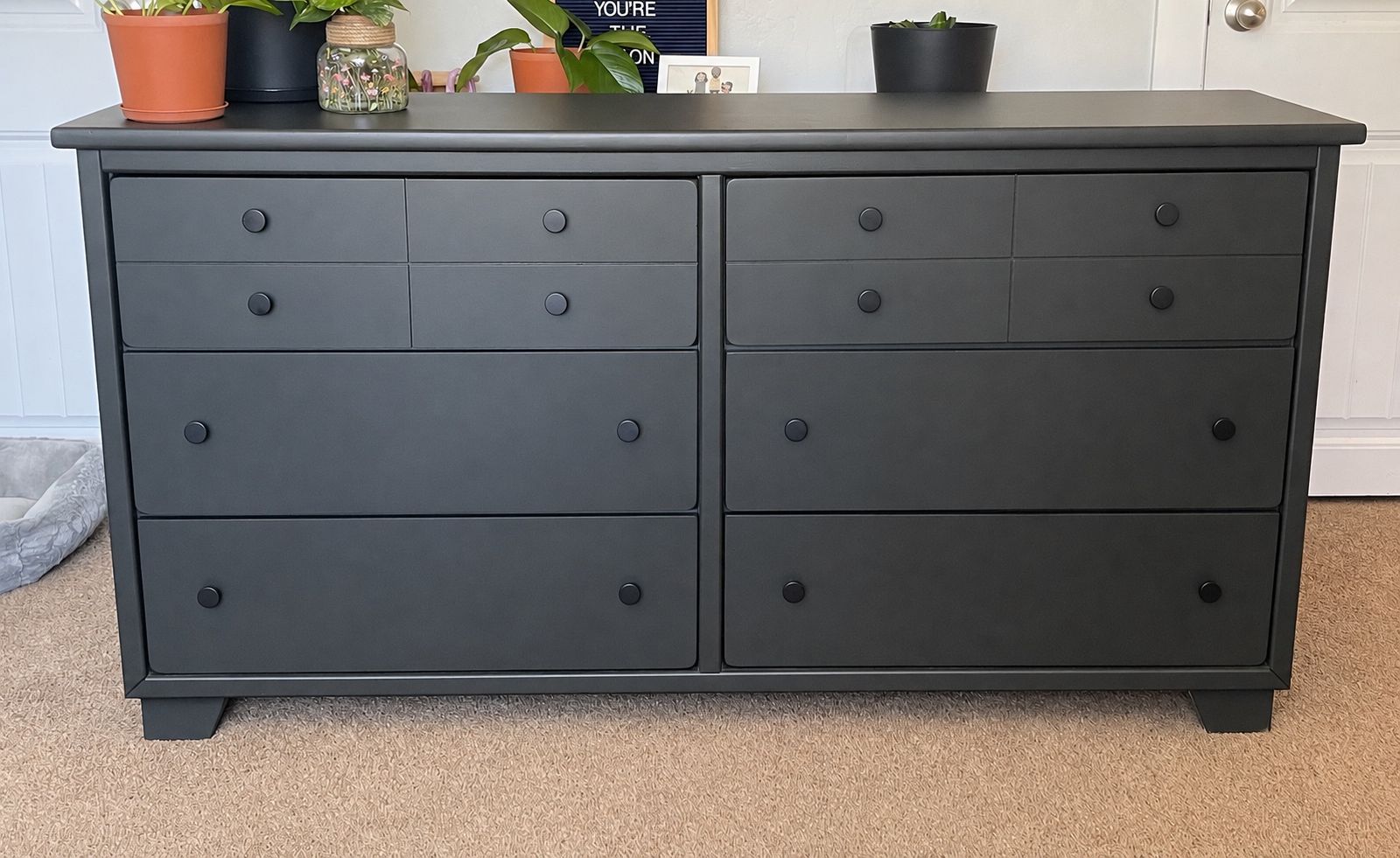 Solid wood dresser
