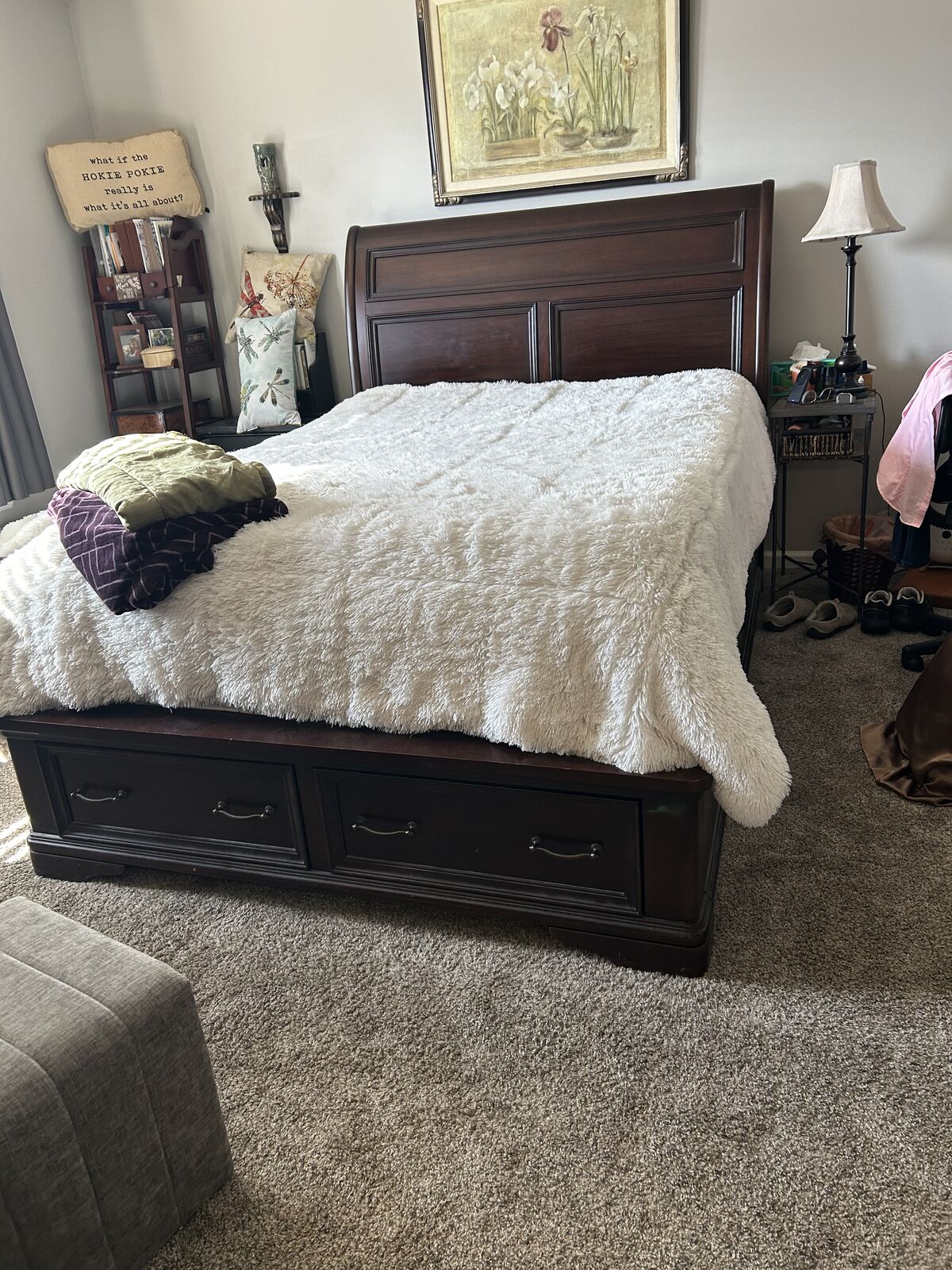 Queen Cherrywood bed frame