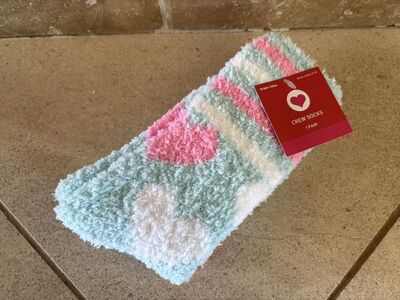 New Fuzzy Heart Socks From Target