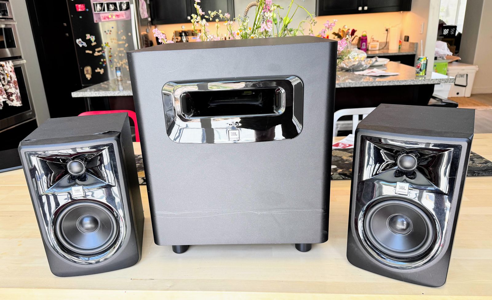 JBL 305P MkII Studio Monitors + Matching LSR310S 10" Subwoofer Set