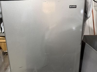 Kenmore Compact Mini Fridge Silver Refrigerator with Freezer Compartment