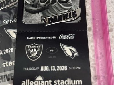 Las Vegas Raiders vs. Arizona Cardinals Ticket Stub - Aug 13, 2026 - Allegiant Stadium Sec 118 Row 26