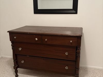 Dresser with mirror