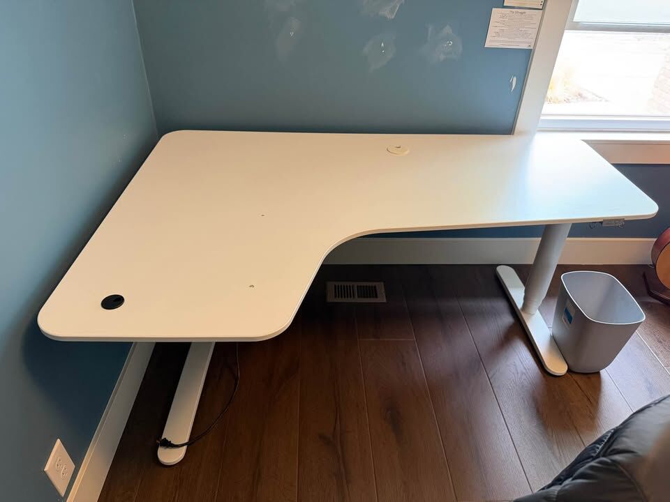 IKEA Bekant L Shaped Electric Standing Desk