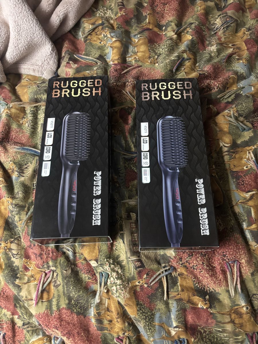New Rugged Brush Power Brush - Heated Hair Straigh