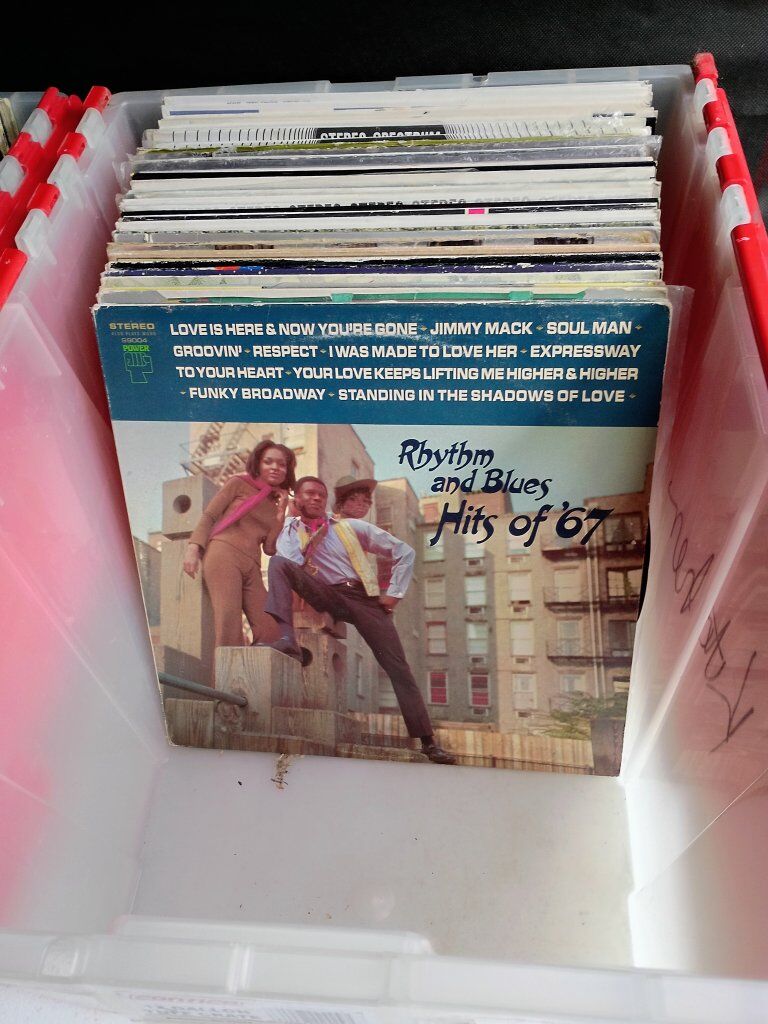 original vinyl records and music CDs Read descript