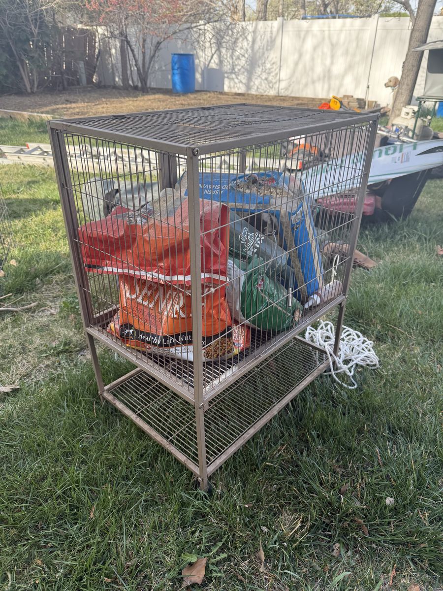 Bunny Cage With Wheels