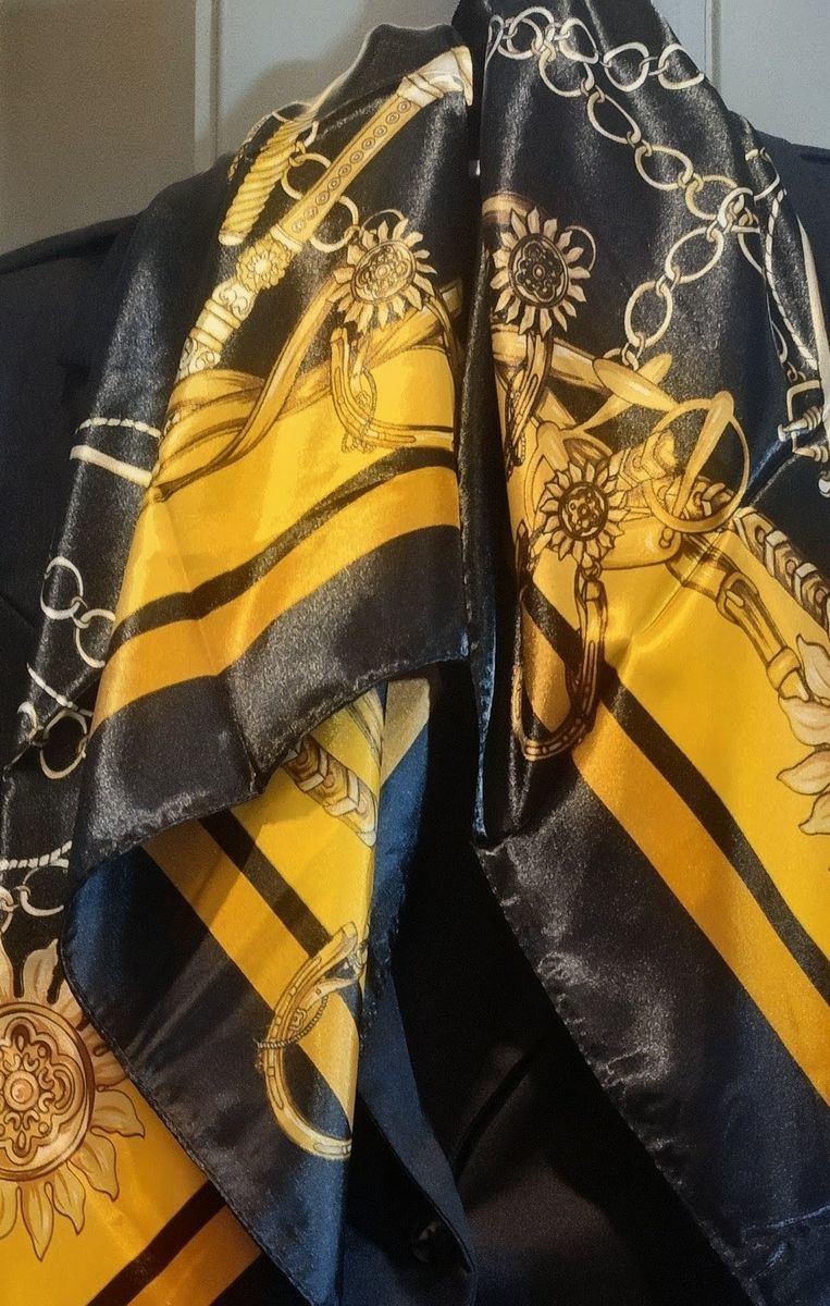 Gold and Black Scarf