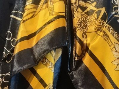 Gold and Black Scarf