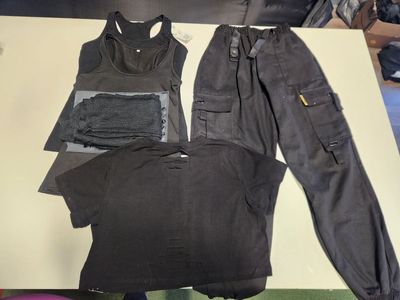 Women’s Black Streetwear Bundle – XS/Small – Cargo Pants Included - $35