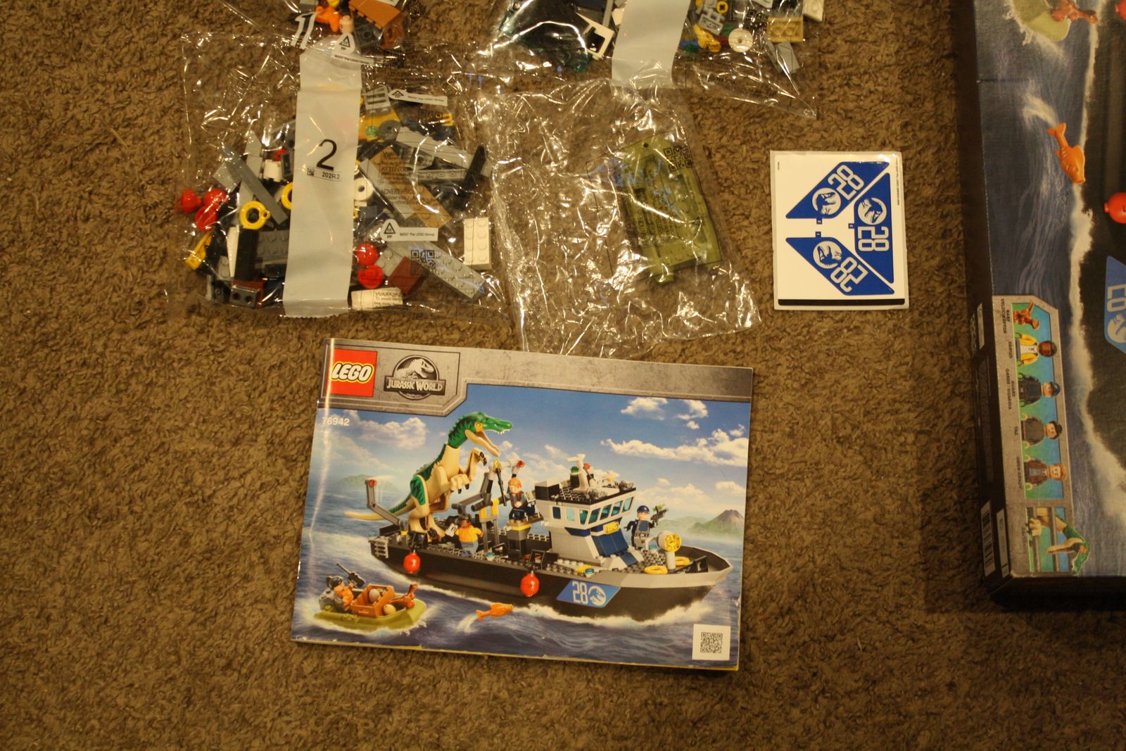 Lego 76942 Baryonyx Dinosaur Boat Escape - retired - No Baryonyx Dinosaur
