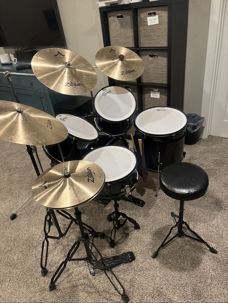 Full Drum Kit w/ Meinl Cymbals