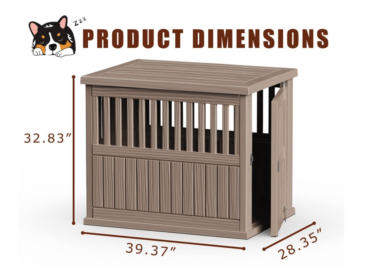New 39inch  Indoor Dog Cage Sturdy Modern Design
