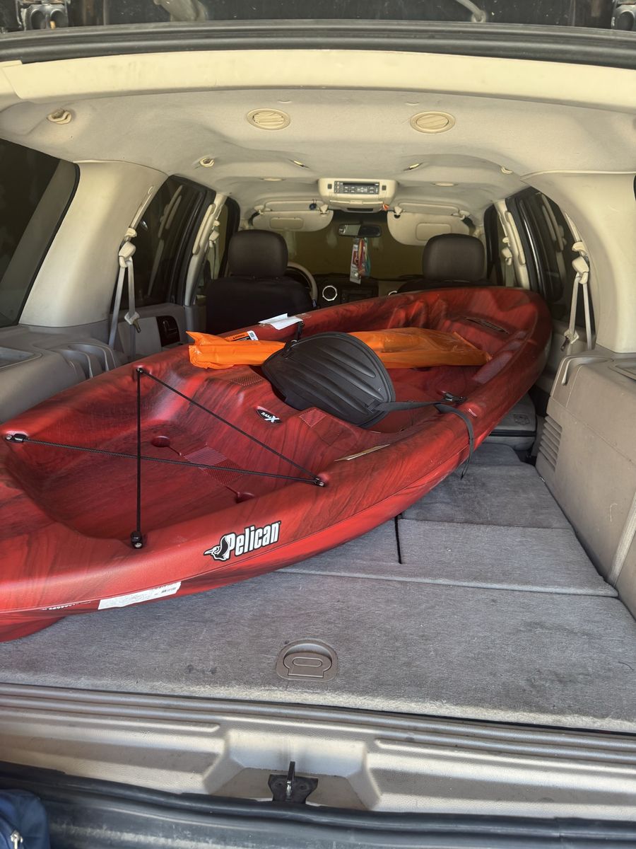 Pelican Red RAM-X Kayak with Paddle