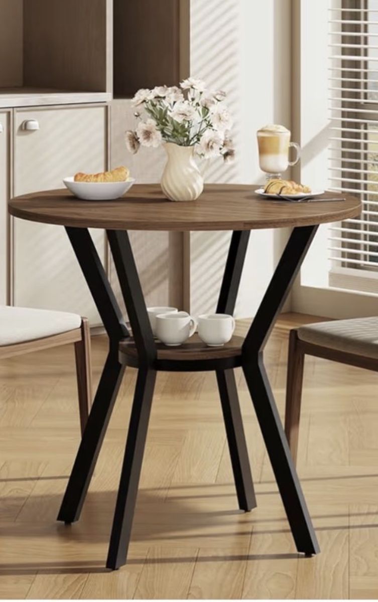 Standard height bistro table and x2 chair bundle!!  Photo of chairs included.. All New in box!!
