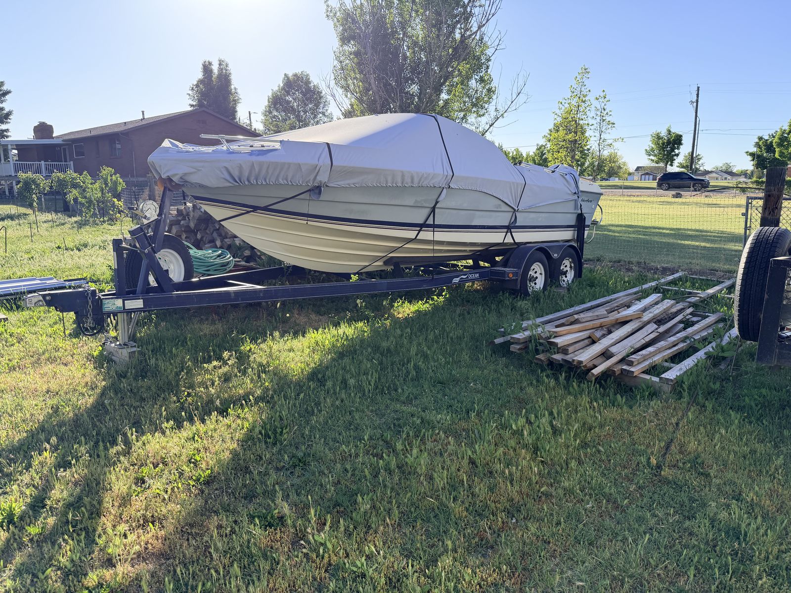 Boat with motor