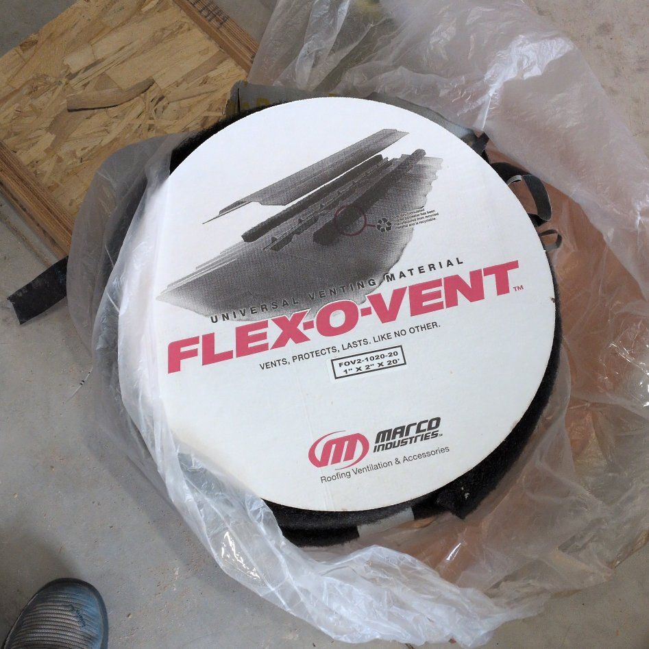 Metal Roofing Universal Vented Ridge Closure Strip