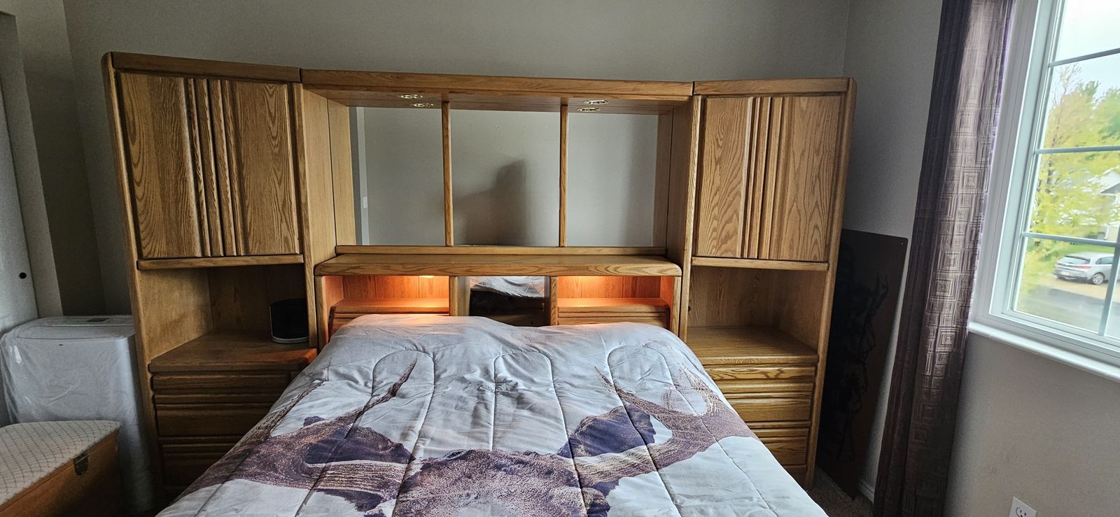 Oak Wall Unit