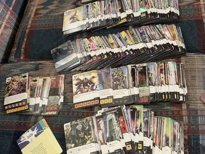 Large Marvel & DC Dice Masters Card Lot - Wolverine, Superman, Winter Soldier Cards