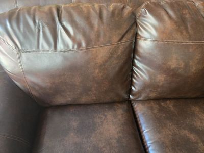 Vinyl sofas and chair