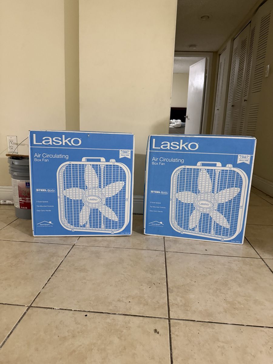 Lasko Air Circulating Box Fan - Brand New in Box (Set of 2 Available)