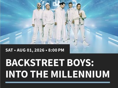 Backstreet Boys: Into the Millennium Concert Ticket - Sphere, Las Vegas - August 1, 2026