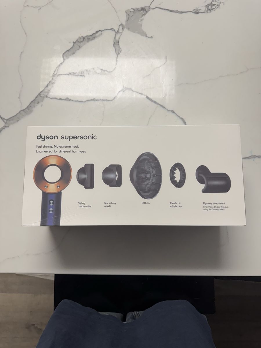 Brand New SEALED Dyson Supersonic HD08 Hair Dryer Blue/Copper Color