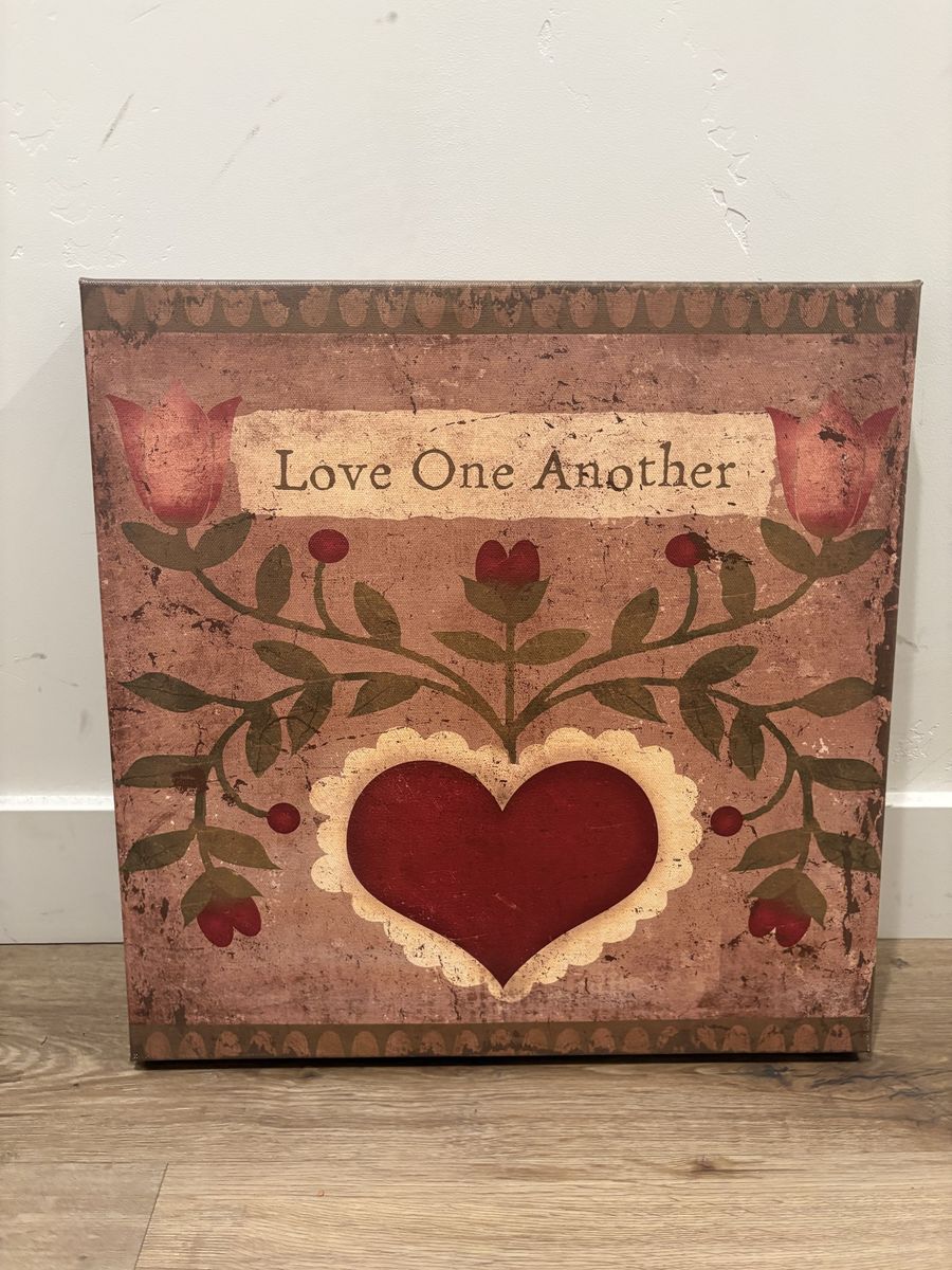 Canvas “love one another “