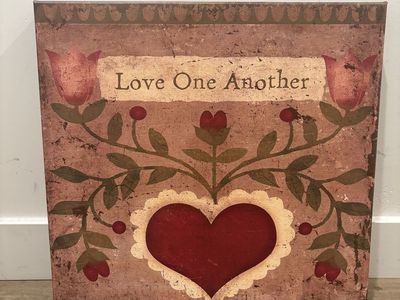 Canvas “love one another “