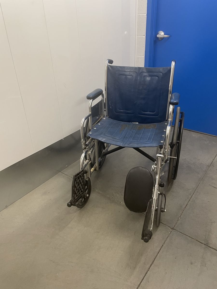 Used Blue Manual Wheelchair - Standard Transport Chairw