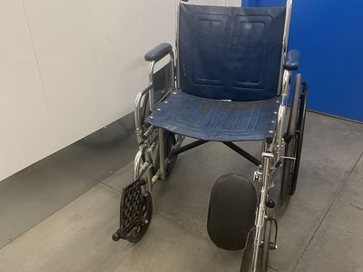 Used Blue Manual Wheelchair - Standard Transport Chairw