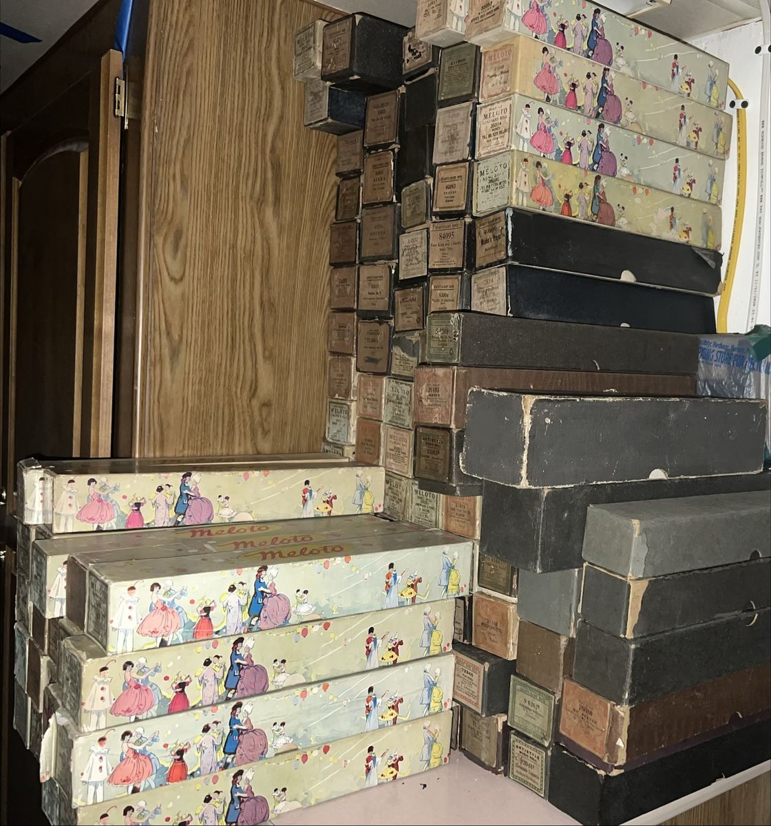 Massive Lot of 174 Antique 1920s Player Piano Rolls - Roaring 20s Hits
